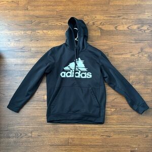 Adidas Climawarm Men’s Large Black Sweatshirt Hoodie